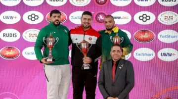 منتخب المصارعة الحرة تحت 20 سنة يفوز بكأس البطولة الأفريقية